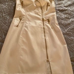 FAUX LEATHER DRESS
